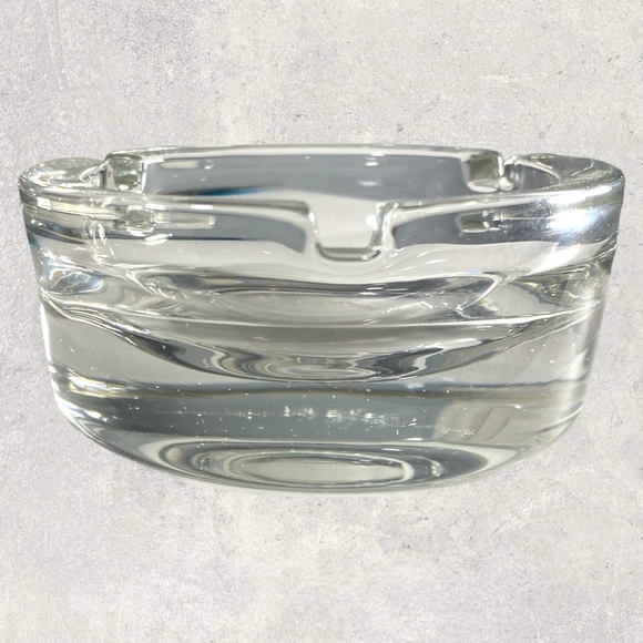 Glass Ashtray Thick Glass 3” Round - Picture 5 of 6